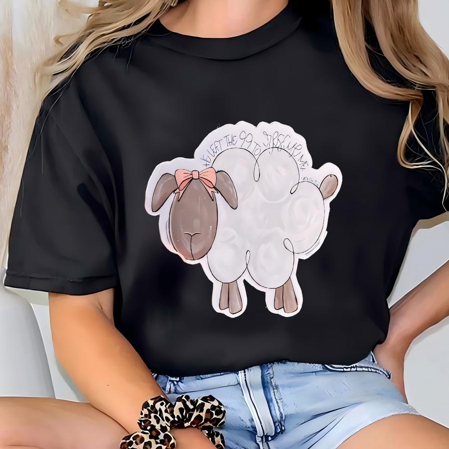 Sticker Bible Verse He Left The 99 Sticker Christian Sticker Bible Sticker Pink Faith Sticker Christianity Sticker Religious Sticker T-shirt