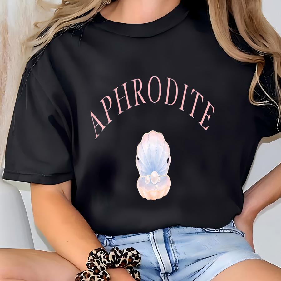 Seas Shirt Aphrodite Hoodie Mermaid Tee Greek Mythology Venus Shirt Divine Feminine Coquette Clothes Mermaidcore Clothing T-shirt