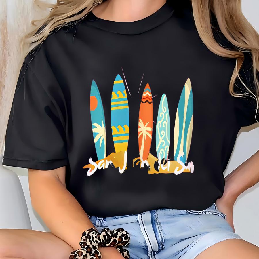 San Juan Del Sur Nicaragua Beach Surfing Sweatshirt Beach Lover Surfing Gifts Nicaragua Gifts For Surfing Lover Beach Camping. T-shirt