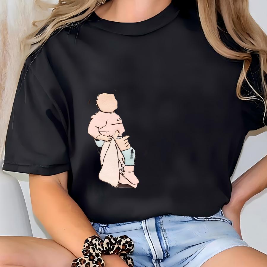 Custom Portrait From Photo Sweatshirt, Family Portrait, Personalized Gift, Custom Anniversary Gift, Christmas Gift, Gift For Dad T-shirt