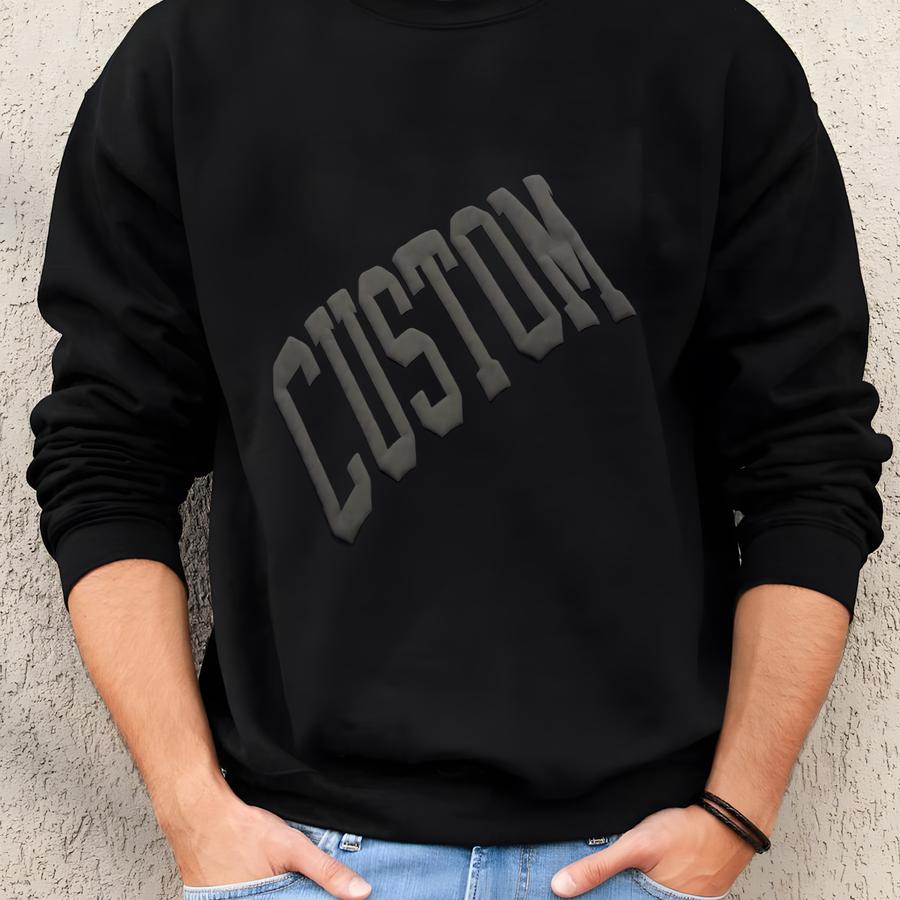 Custom Embossed Mascot Shirt, School Mascot T-shirt, Puff Print, Custom School Mascot Shirt, Gift Idea, Team Name Puff Print, School Sports Sweatshirt