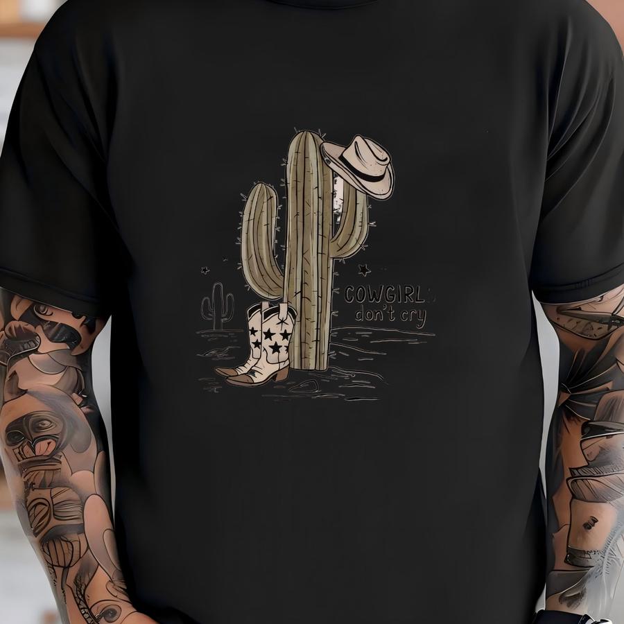 Cowgirls Don't Cry Western Shirt, Western Graphic Tee, Cowgirl Shirt, Wild West Hoodie, Cowgirl Shirt, Country Shirt, Gift For Cowgirl T-shirt