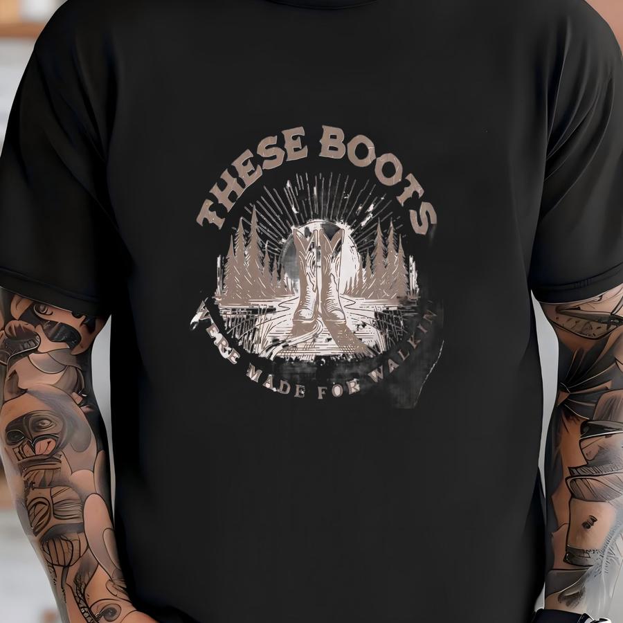 These Boots Western Shirt, Western Graphic Tee, Cowboy Shirt, Cactus Shirt, Cowgirl Shirt, Wild West Shirt, Cowgirl Aesthetic, Cowgirl Gift T-shirt