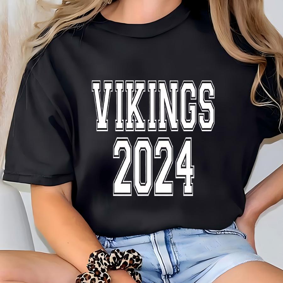 Vikings Team Hoodie: School Mascot Spirit Sweatshirt T-shirt