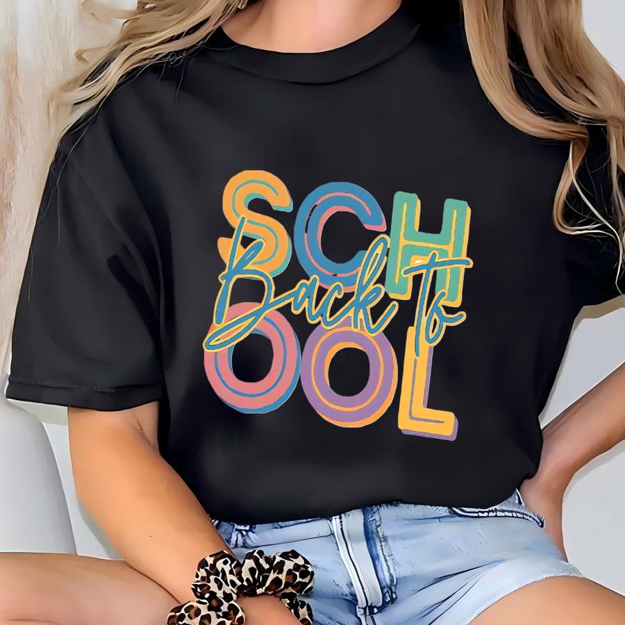 Back To School Essentials: Kids' Colorful Back To School Shirt, Popular Back To School Tee, Shirt For New School Year T-shirt