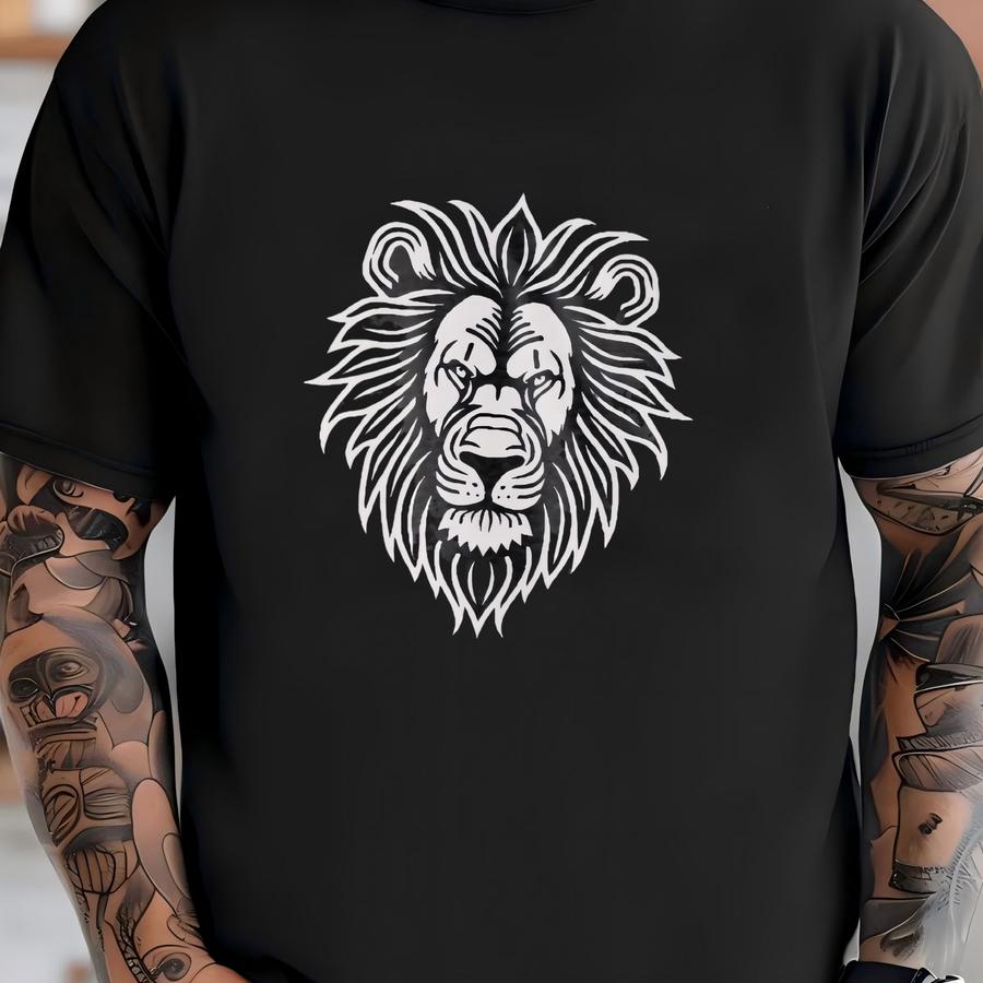 T Shirt Lion Print Gildan Softstyle Unisex For Him Or Her Hoodie Wardrobe Staple T-shirt