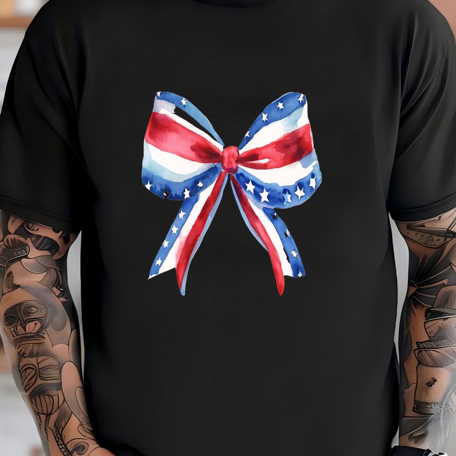 ® Sweatshirt Lightweight Crewneck Usa Coquette Bow Perfect Summer Sweatshirt Premium Quality 4th Of July Sweatshirt T-shirt