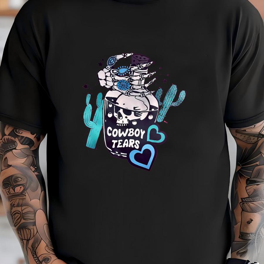 Cowboy Tears Crewneck Sweatshirt T-shirt