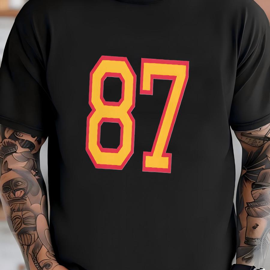 87 Sweatshirt, Kansas City Crewneck, Vintage Kansas City Football Sweatshirt, Kansas City Fan Tee, Football Crewneck, Game Day Hoodie T-shirt