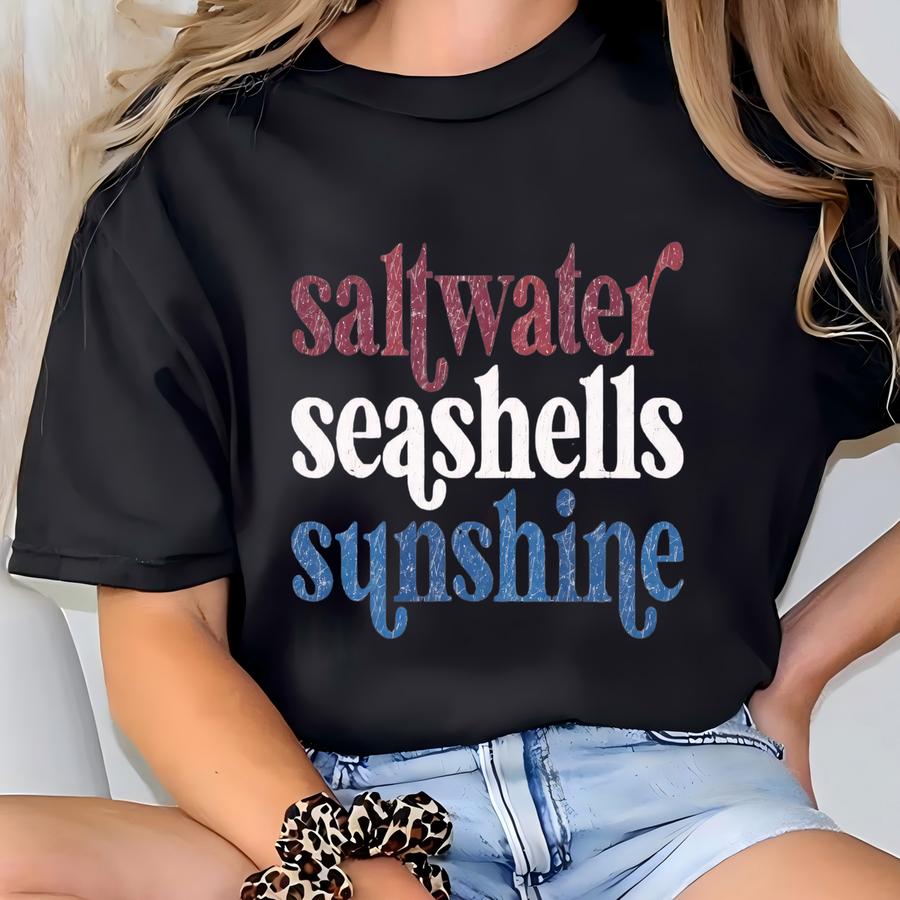 Saltwater, Seass, Sunshine Rwb Hoodie T-shirt