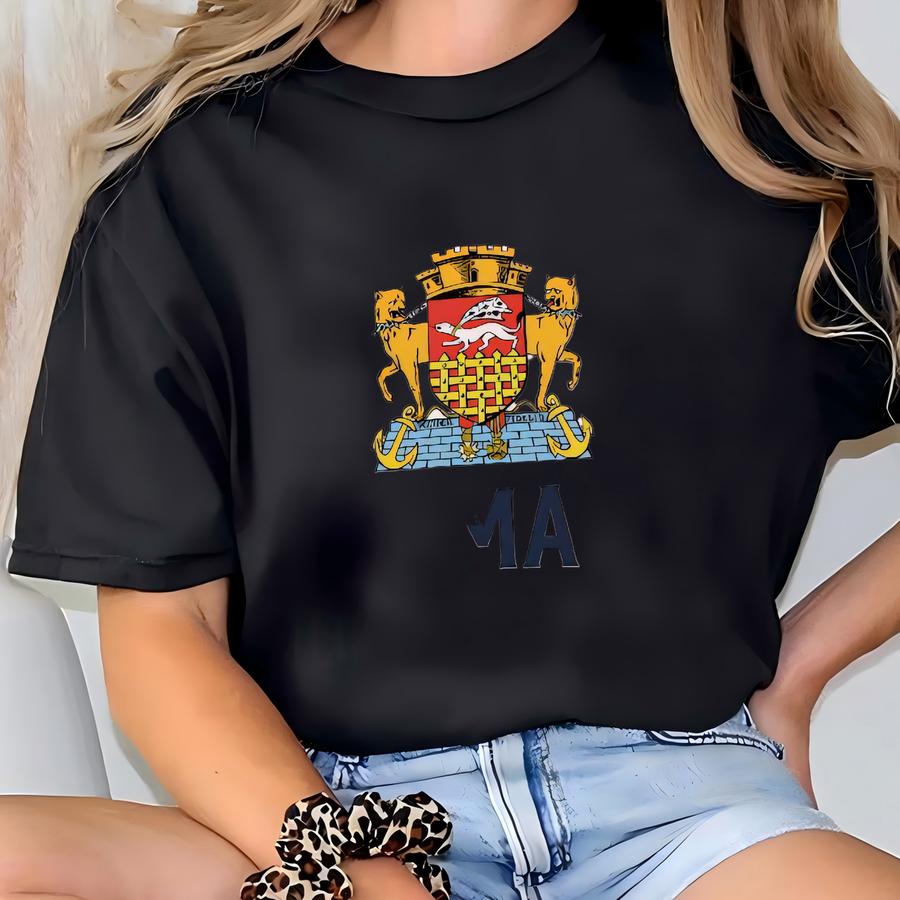 St Malo Hoodie Breton Gift Brittany Lover Tshirt Souvenir Saint Malo Coat Of Arms Route Rum Dinard Ille-et-vilaine France Sea West Channel T-shirt