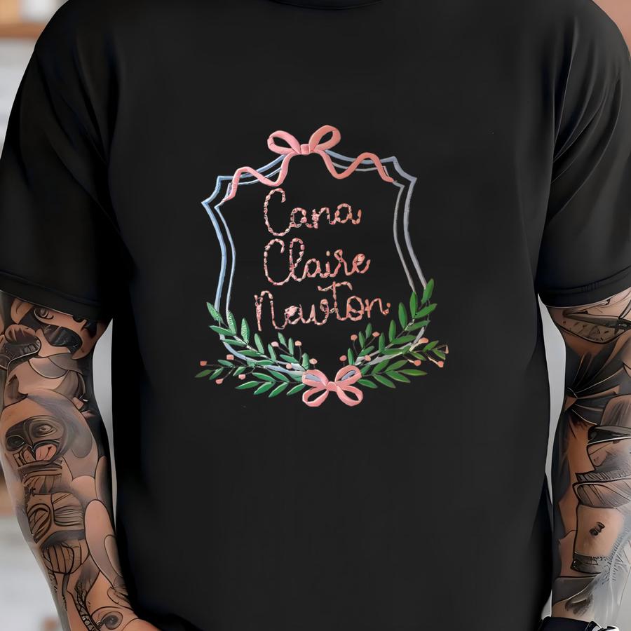 Baby Girl Announcement Banner With Bows | Baby Banner | Hospital Banner T-shirt