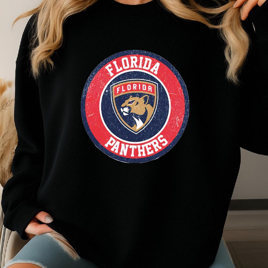 Vintage Florida Hockey Sweatshirt, Panther Crewneck, Panther Hockey Shirt, Hockey Champs Sweatshirt Sweatshirt