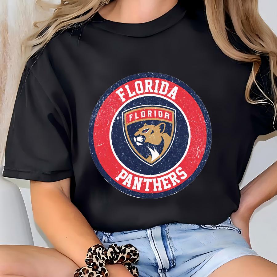 Vintage Florida Hockey Sweatshirt, Panther Crewneck, Panther Hockey Shirt, Hockey Champs Sweatshirt T-shirt
