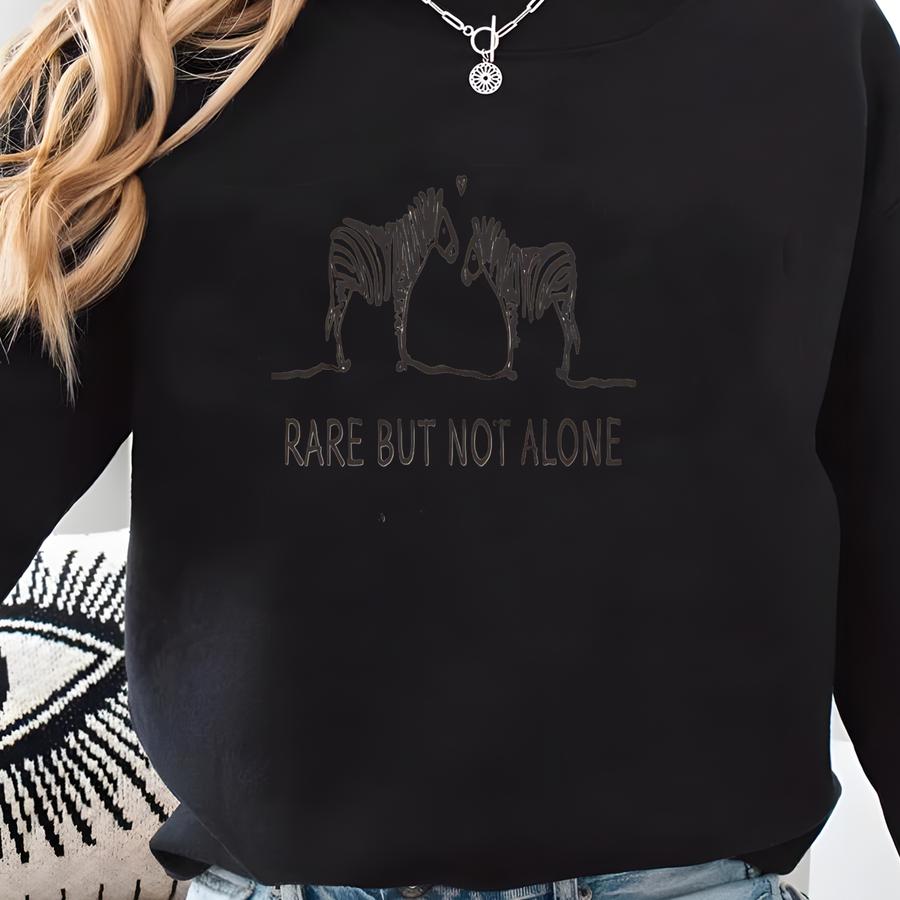 Ehlers-danlos Awareness Shirt, Rare But Not Alone Eds Zebra T-shirt, Eds Awareness Gift, Ehlers Danlos, Chronic Illness Family Support Tee Sweatshirt