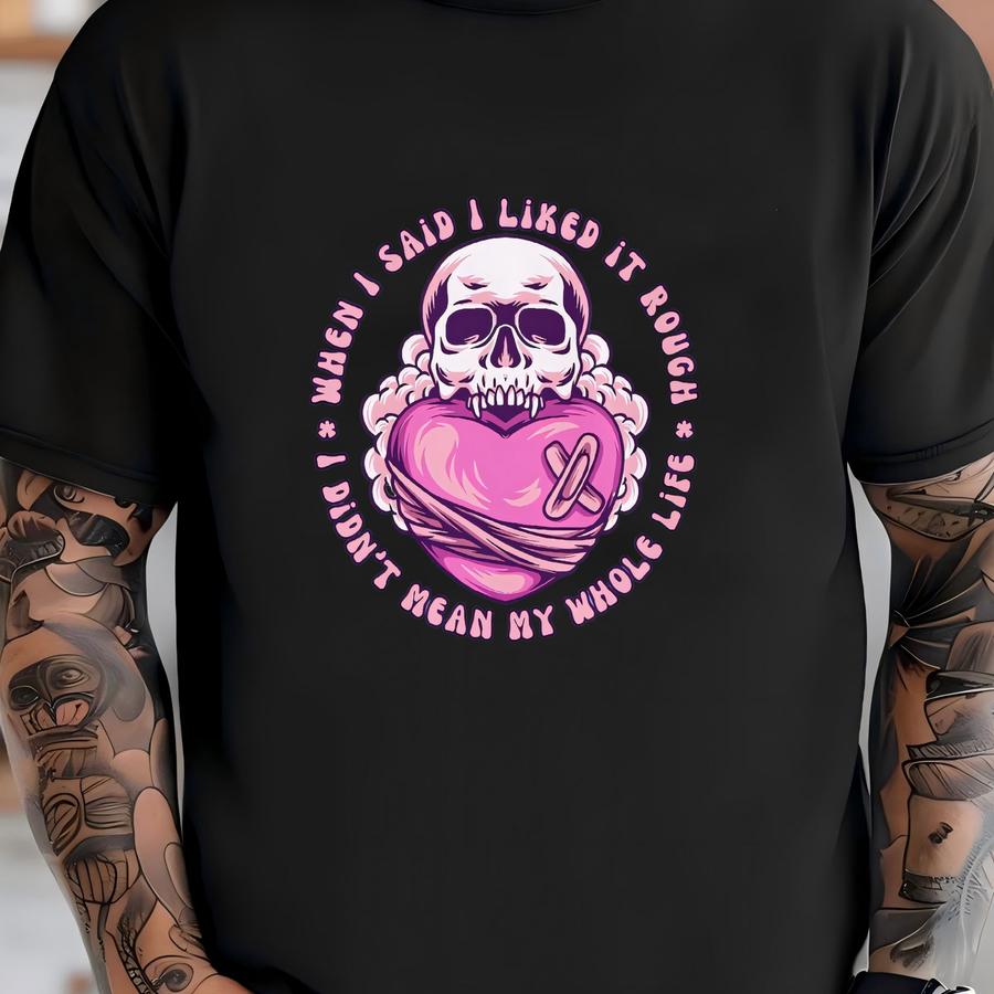 When I Said I Liked It Rough Shirt, , Gym Pump Cover, Funny Gym Shirt, Gym Rat Gift, Weightlifting Shirt, Gift For Gym Lover T-shirt