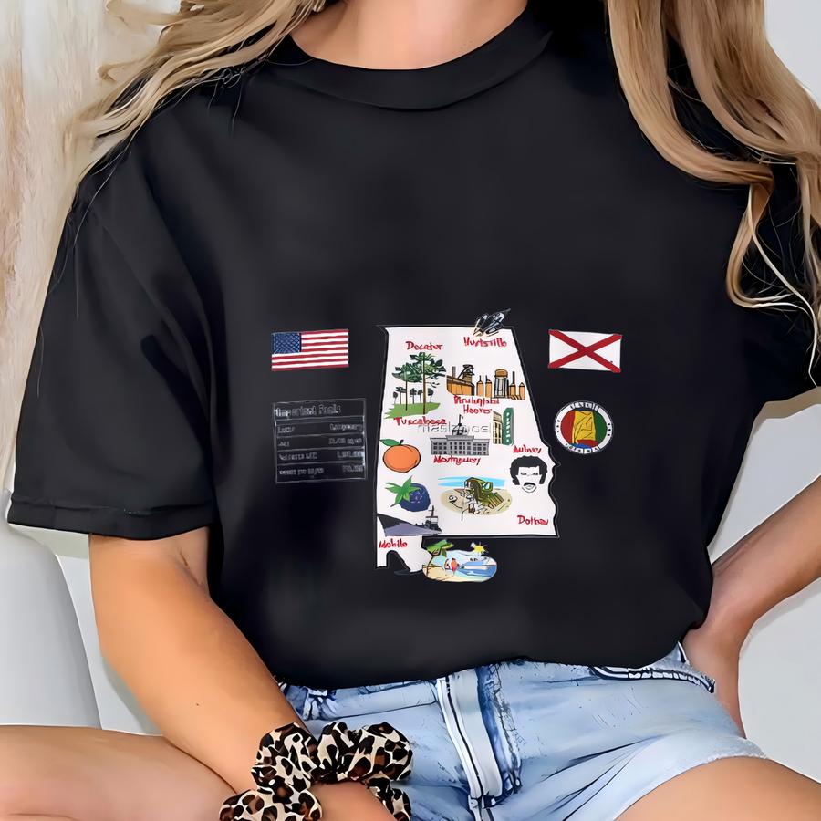 State Map - Unisex Crewneck Sweatshirt, Art Print, Sweatshirt, Shirt, T Shirt, Hoodie, Tee, Gift, Vintage Shirt T-shirt