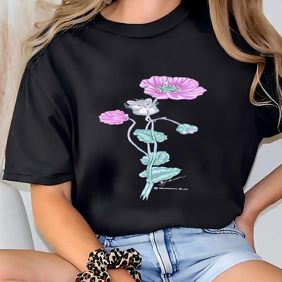 Vintage Morning Sun Floral Sweatshirt Morning Sun Pullover Sweater Morning Sun Crewneck Jumper Morning Sun Floral Graphic Print  T-shirt