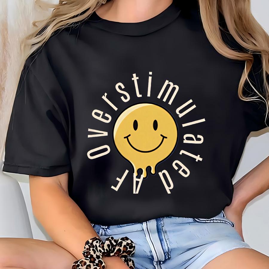 Adhd Mama Tshirt Add Mental Health Awareness Garment-dyed Heavyweight Hoodie Funny Mom Top Gift For Her T-shirt