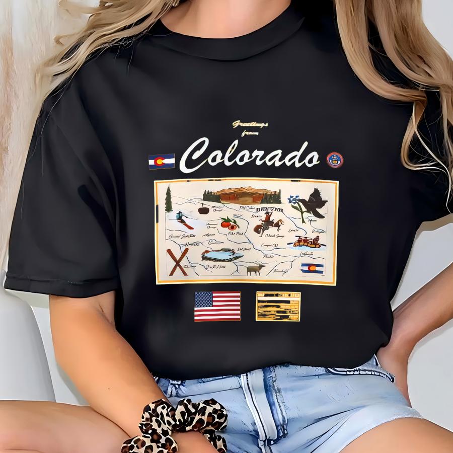 Colorado State Map - Unisex Sweatshirt, Art Print, Sweatshirt, Hoodie, Shirt, T Shirt, Hoodie, Tee, Gift, Vintage Shirt, Unisex Sweatshirt T-shirt