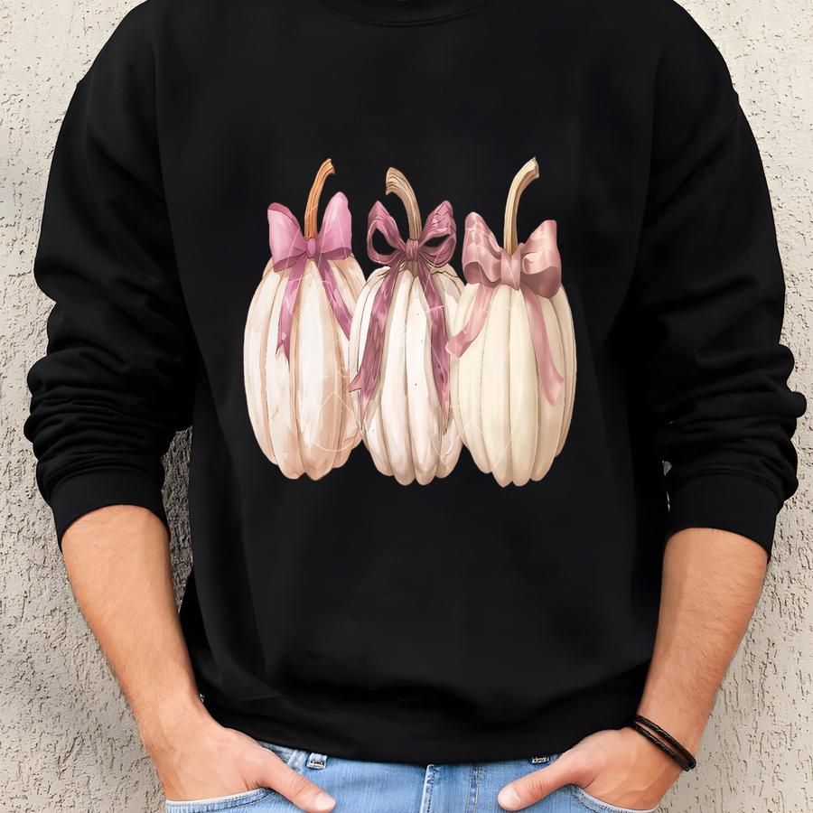 Fall Coquette Png Design | Coquette Pumpkins Png Girly Coquette Png Autumn Shirt Png Coquette Halloween Sublimation Design Digital Download Sweatshirt