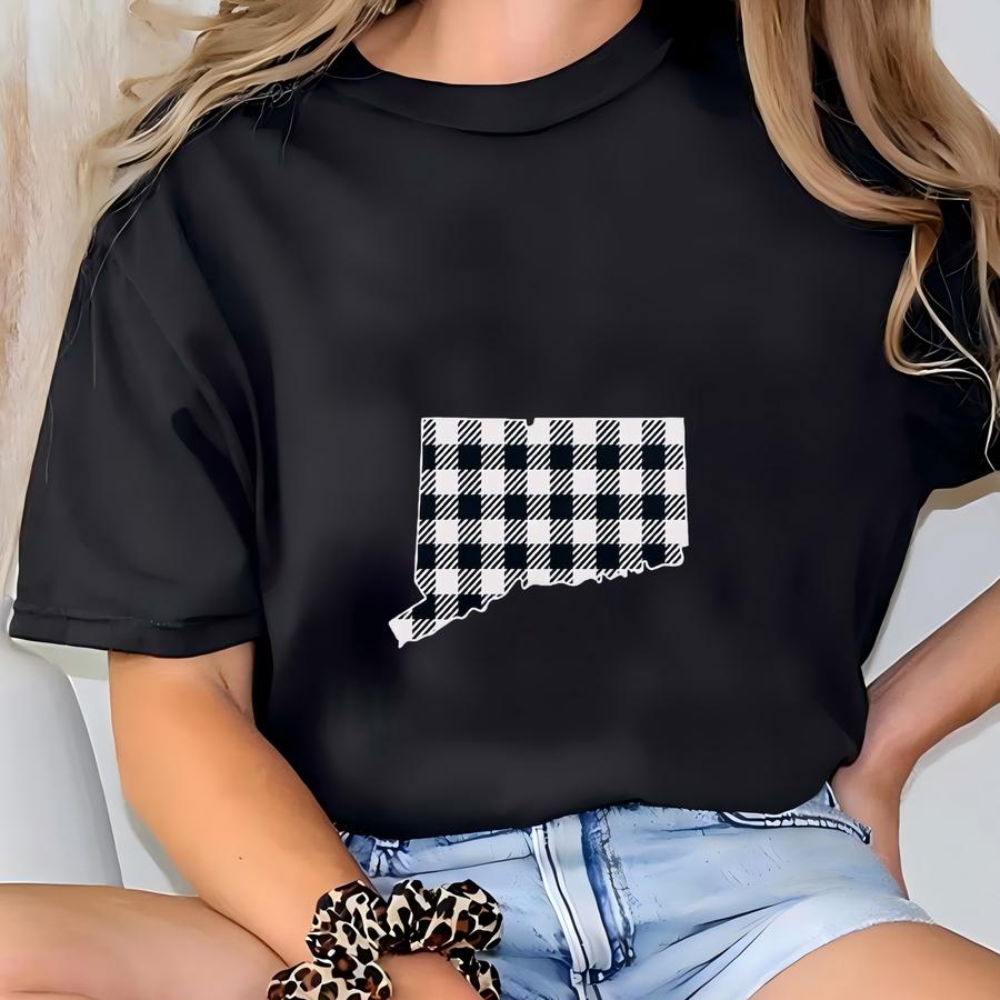 Custom Connecticut Shirt, Vacation Shirts, Road Trip Shirt, Traveler Gift, Connecticut Tshirt, Connecticut Crewneck, Connecticut Gift  T-shirt