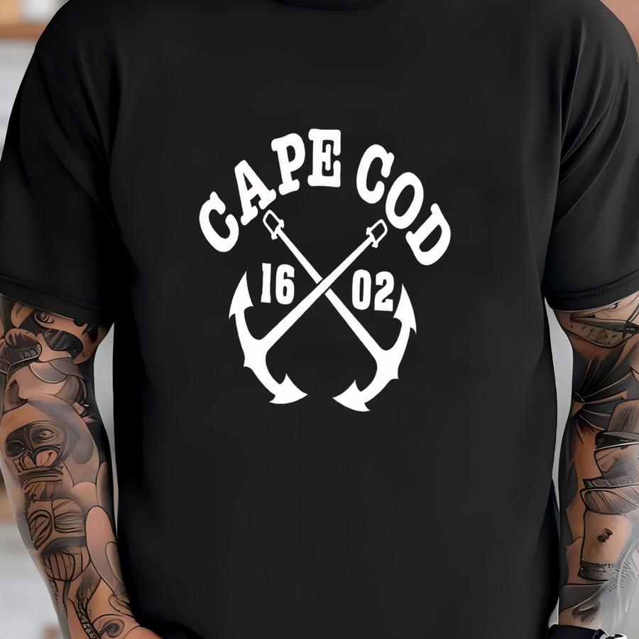 Cape Cod ® Sweatshirt Lightweight Crewneck Anchor 1602 Summer Sweatshirt Premium Quality Soft Unisex Cape Cod Sweatshirt T-shirt