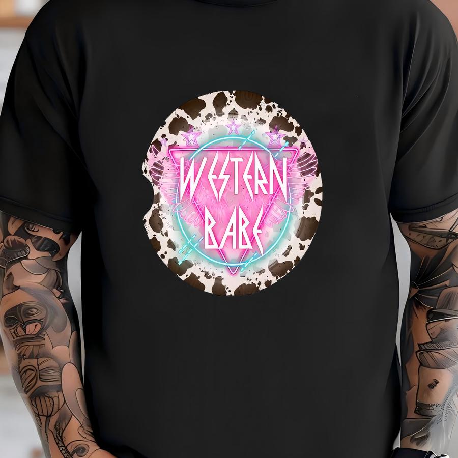 Western Babe Neon - Car Ers T-shirt