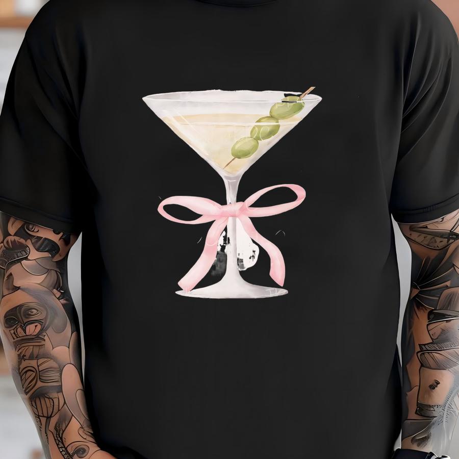 Martini Poster Coquette Room Decor Cocktail Poster Preppy Stuff Dirty Martini Bar Cart Print Espresso Martini Vintage Wall Art Preppy Decor T-shirt