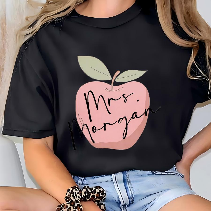 Personalized Teacher Shirt With Name - Custom Teacher Gift Idea, First Day Of School Shirt For Teachers, Custom 1st Day Of School Tshirt T-shirt