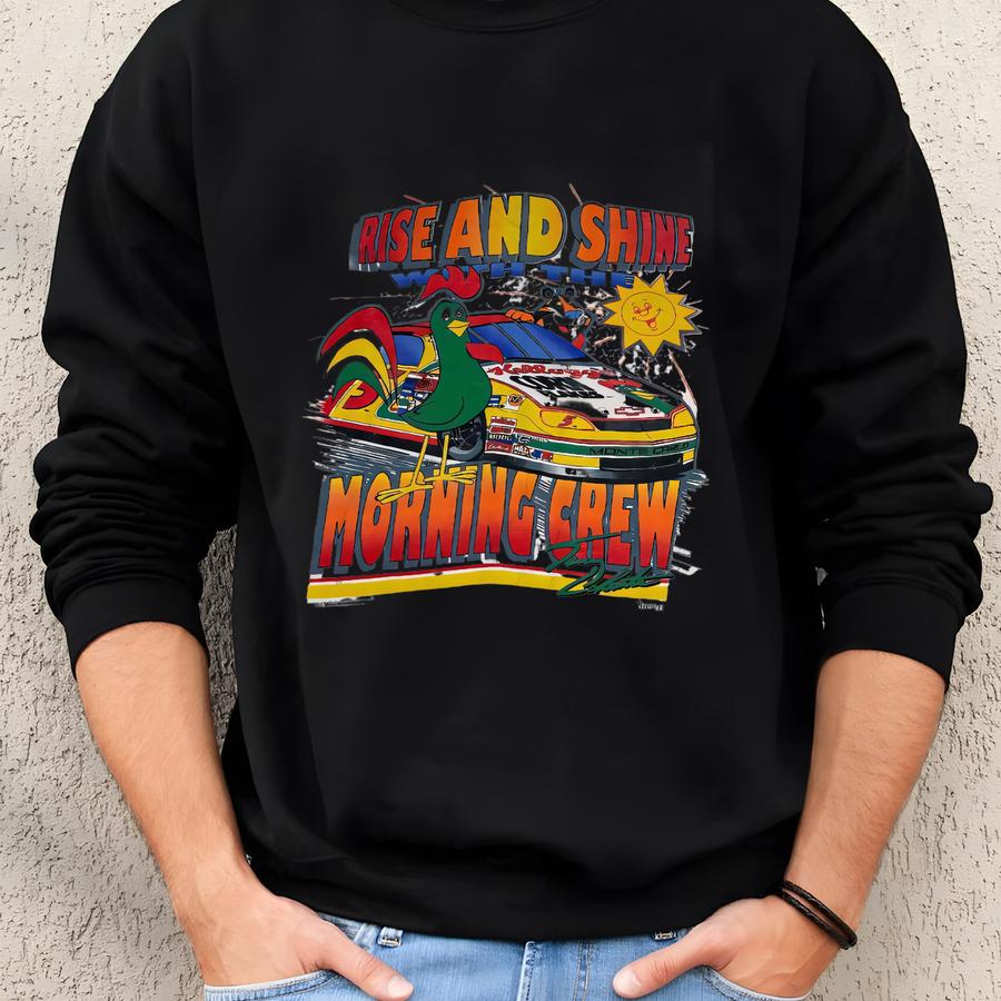 Vtg 1996 Kellogg’s Racing T-shirt Rise And Shine Morning Crew Men’s Size Osfm Sweatshirt