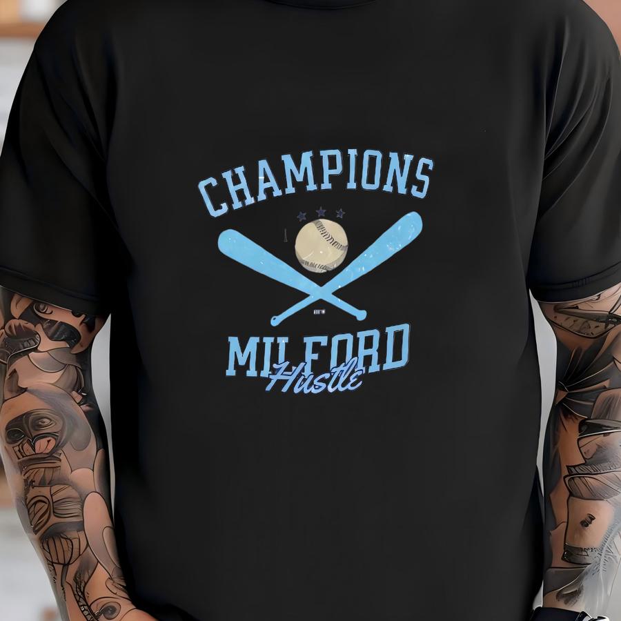 Unisex Adult Championship 'mil Hustle' Short Sve Tee T-shirt