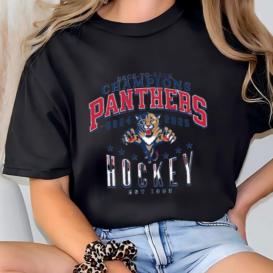 Florida Hockey Sweatshirt, 2025 Florida Hockey Fan Crewneck, Florida Hockey Hoodie, Retro Hockey Sweatshirt, Championship Shirt T-shirt