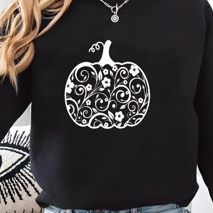 Blossom Pumpkin T-shirt - Funny Halloween Shirt, Pumpkin Shirt, Fall Shirts For Woman, Spooky Season Shirt, Cute Haloween Graphic Tee Sweatshirt