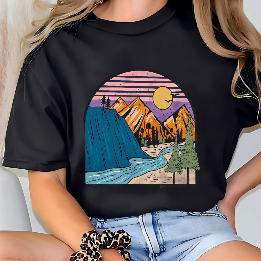 Mountain Tee, Nature Lover Shirt, Camping Gift, Vacation Shirt, Adventure Tee, Camping Shirts, Mountain Sweatshirt T-shirt