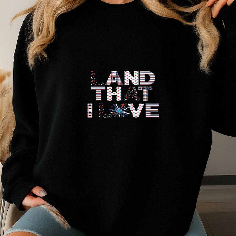 United States Spiral Notebook Land That I Love America The Beautiful Independence Day 4th Of July Gifts Usa Notebook. Sweatshirt