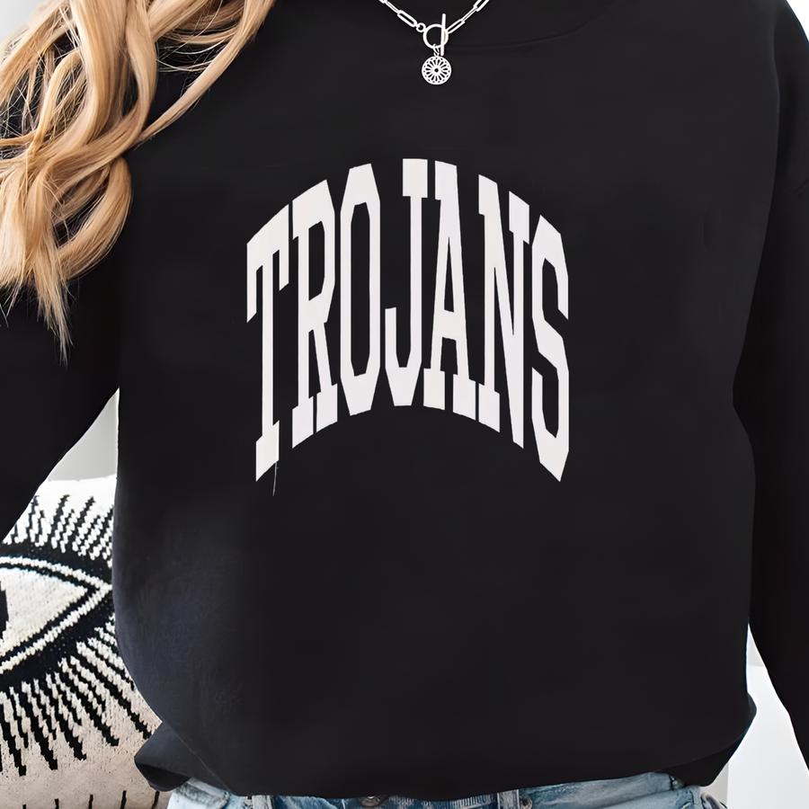 Trojans School Team Mascot Shirt, Trojans Shirt, Trojans Team Mascot, Trojans School Mascot, Trojans , Trojans Spirit Shirt Sweatshirt