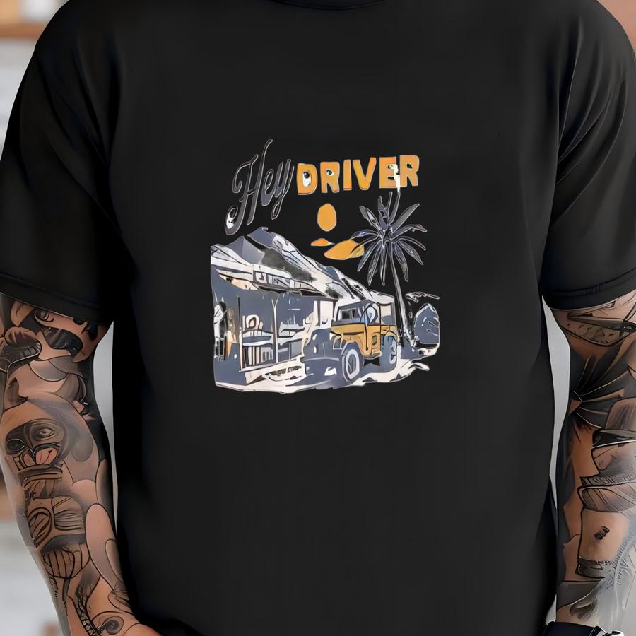 Hey Driver Pull On Over Vintage Western Tee, Zb Oklahoma Red Dirt Merch, Cowboy Cowgirl Concert Tee, Country Music Festival T-shirt