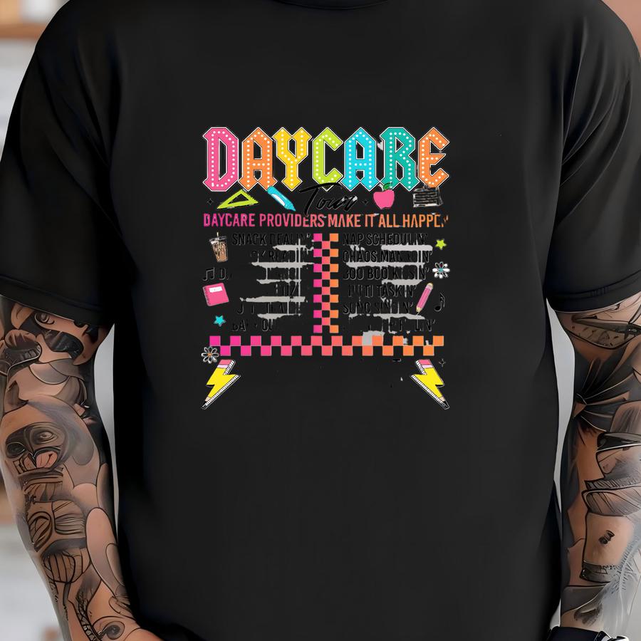 Daycare Tour Teacher Dtf Transfer: Easy Iron On Decal T-shirt