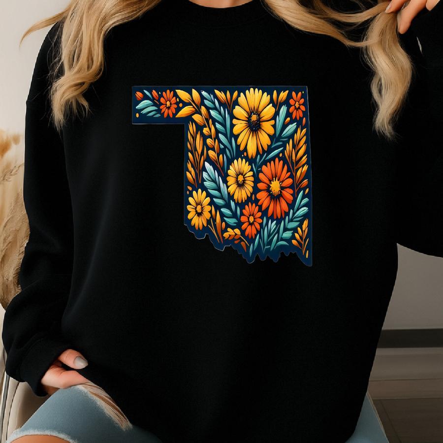 Oklahoma Suower Decal - Perfect For Laptops, Journaling, Water Bottles And More - Oklahoma State Flower Sticker Sweatshirt