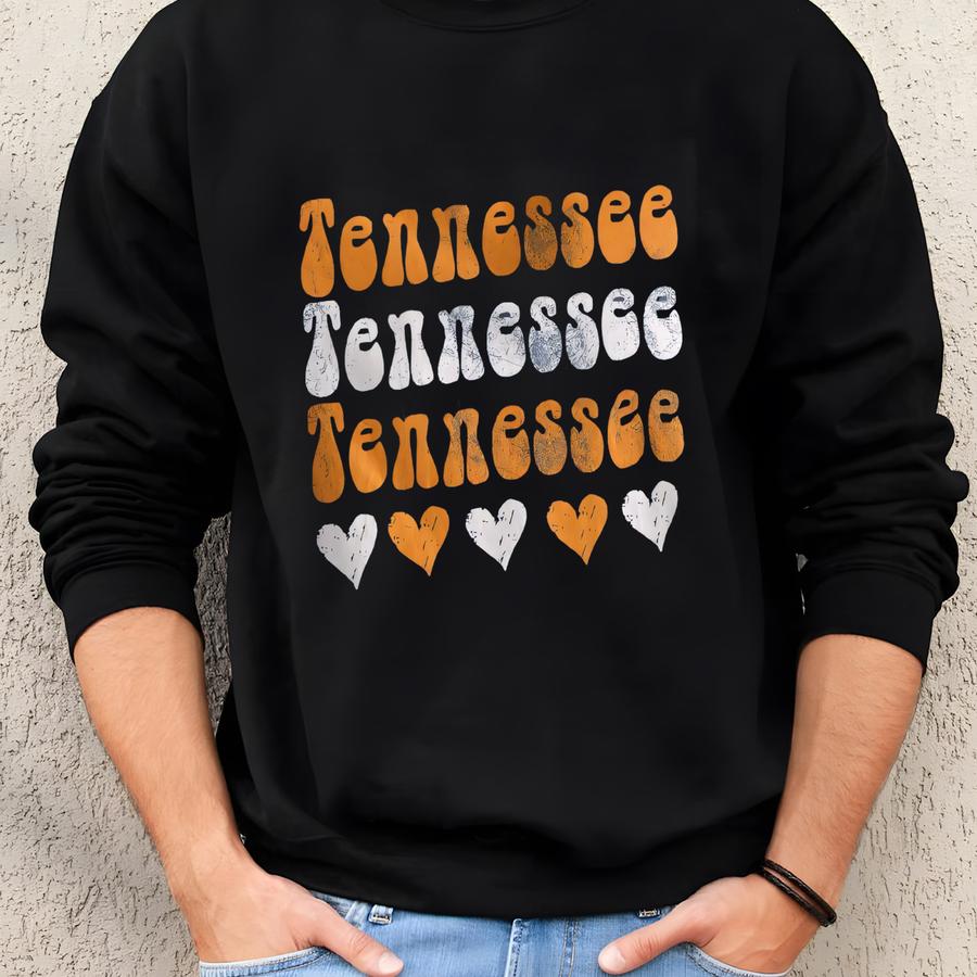 Tennessee Shirt, Distressed Tennessee Shirt, Tennessee Fan Crewneck Shirt, Tennessee Gift, College Student Gift Sweatshirt