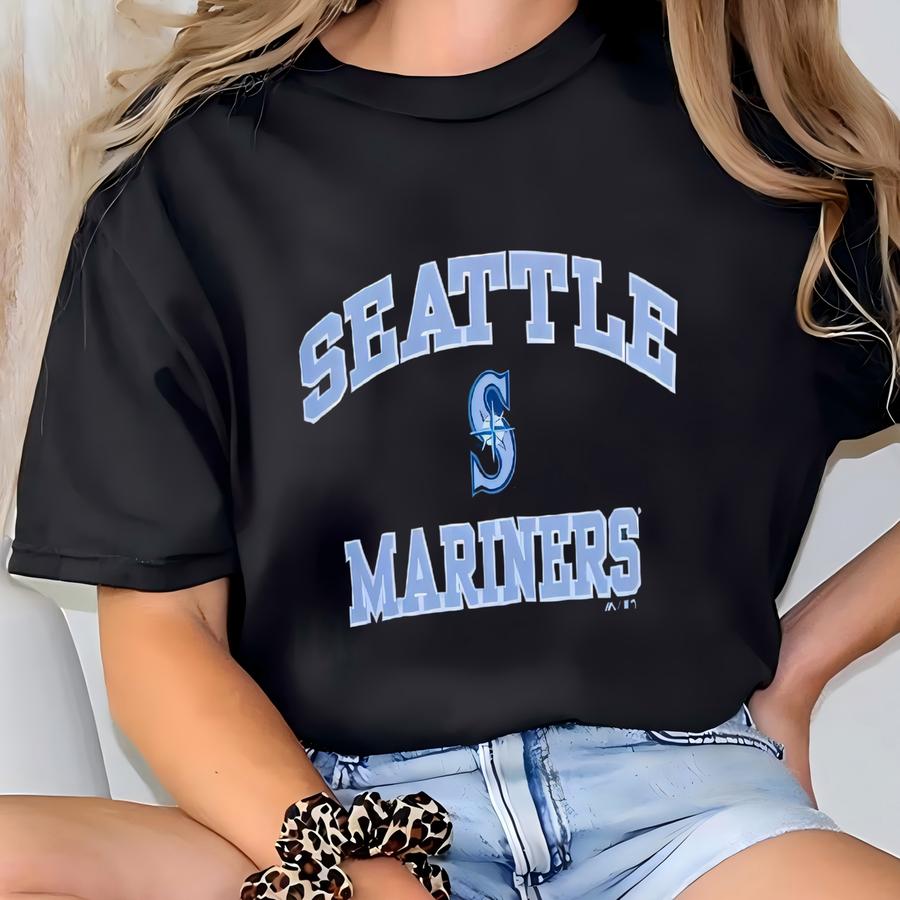 Seattle Mariners Mlb Hoodie Sweater Large Size Pullover Jumper Dark Blue Major League Baseb Zipper T-shirt