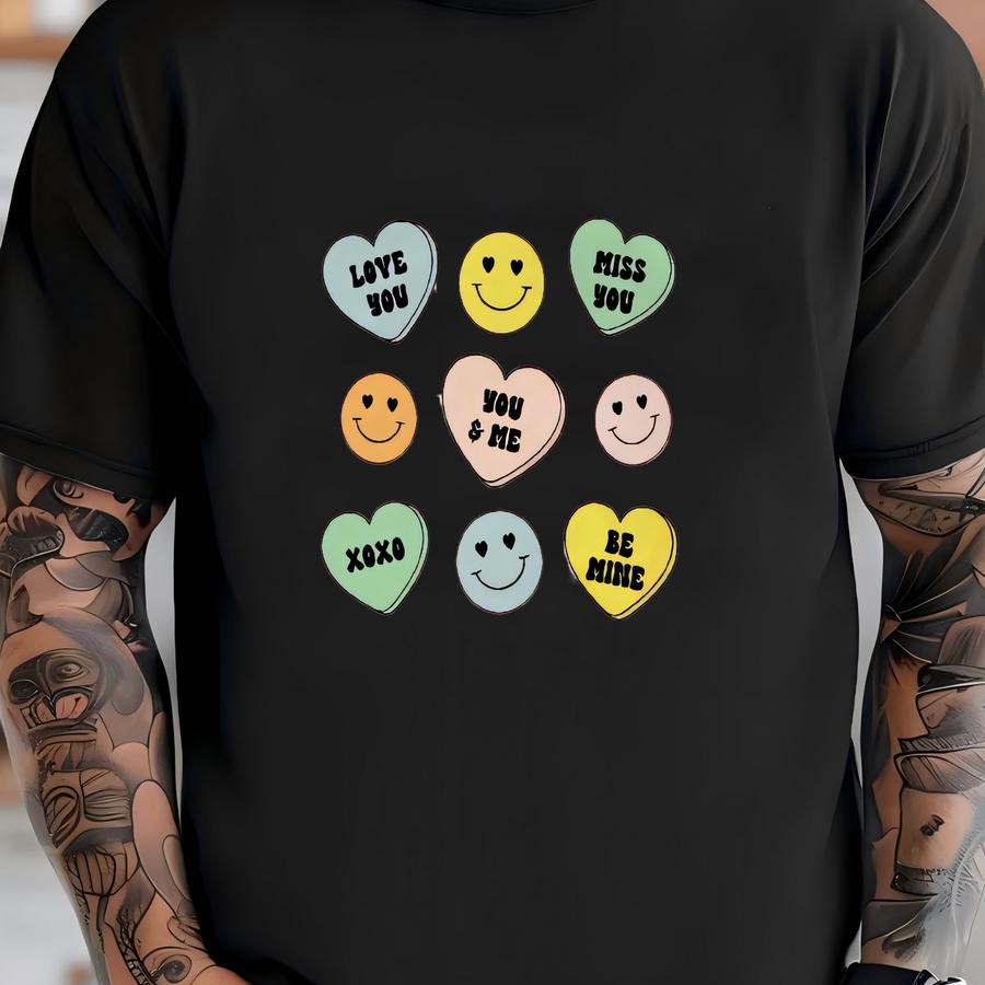 Face Romper Sweatshirt, Cute Baby , Retro Valentine Baby Romper, Matching Baby Outfits, Cute Baby Gift, Gift Boys And Girls T-shirt