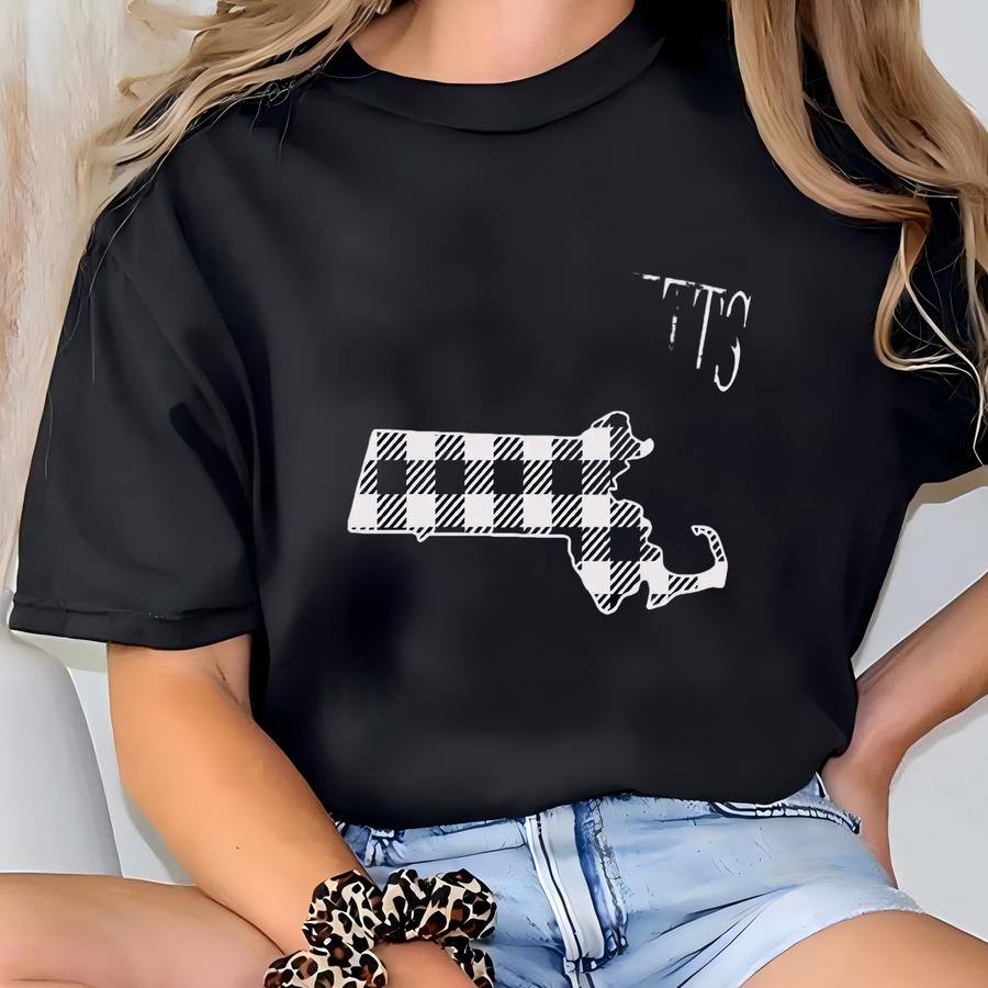 Custom Massachusetts Shirt, Vacation Shirts, Road Trip Shirt, Traveler Gift, States Crewneck, Massachusettes Gift Boston Gameday Boston Gift T-shirt