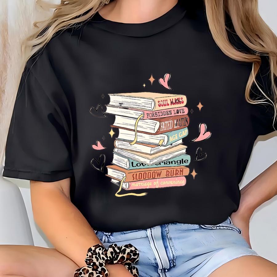 Bookish Shirt, Stack Of Books Shirt, Book Lover Shirt, Reading Shirt, Bookworm Sweatshirt, Book Lovers Tee, Book Lover Gift, Bookish Gift T-shirt