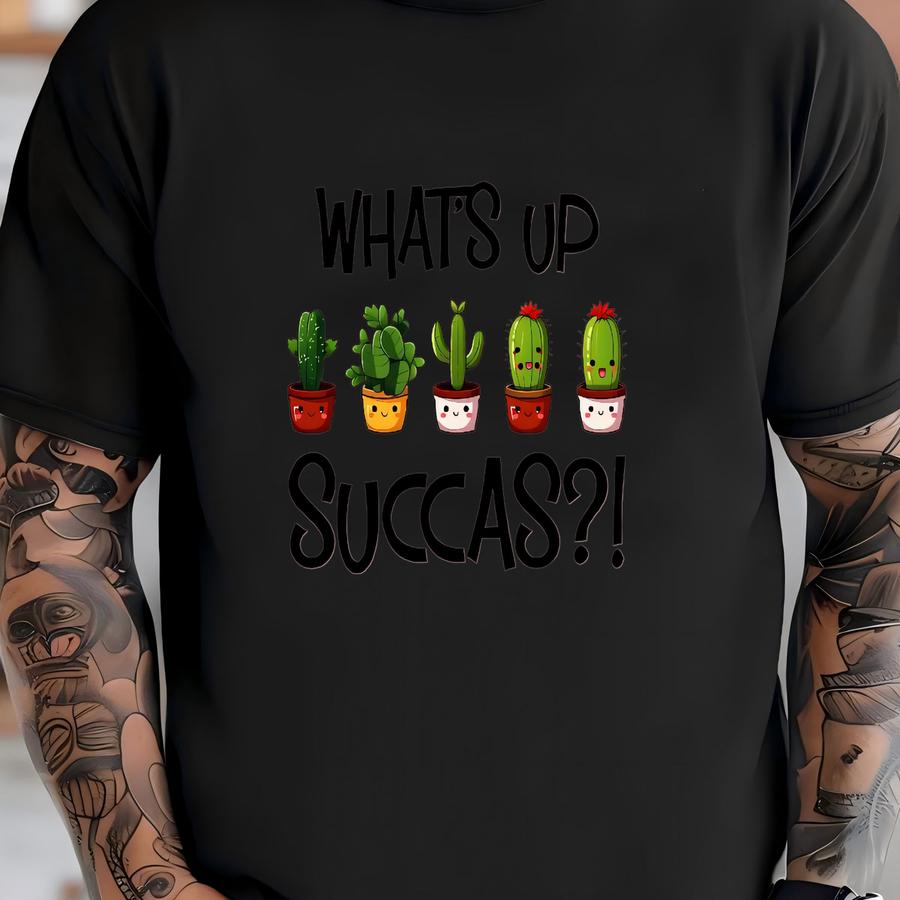 What's Up Succas Baby Romper Sweatshirt, Cactus Baby Bodysuit, Hipster Baby Romper, Newborn Outfit, Baby Clothing T-shirt