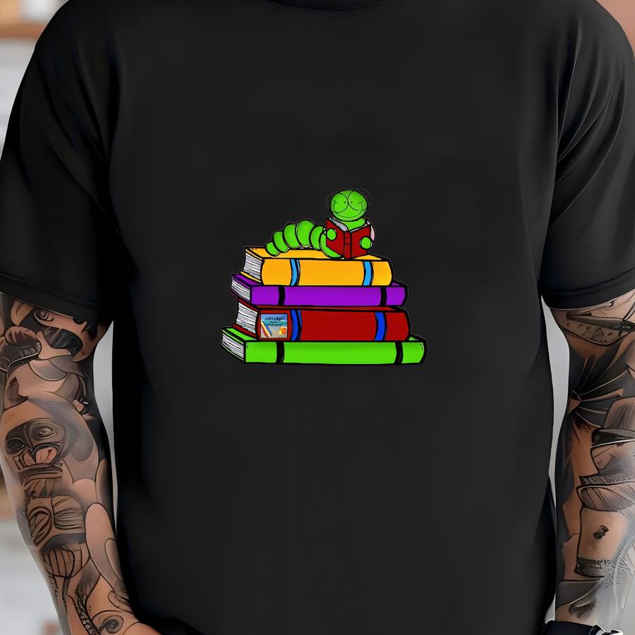 Future Bookworm Baby Romper Sweatshirt, Book Lover Baby Romper, Worm Bodysuit, Newborn Outfit T-shirt