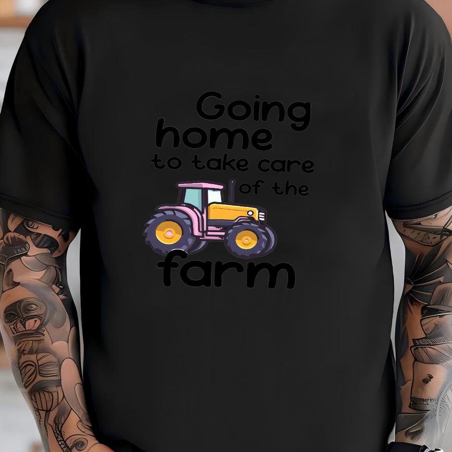 Going Home To Take Care Farm Baby Romper Sweatshirt, Coming Home Romper, Cow Animal Romper, Newborn Outfit T-shirt