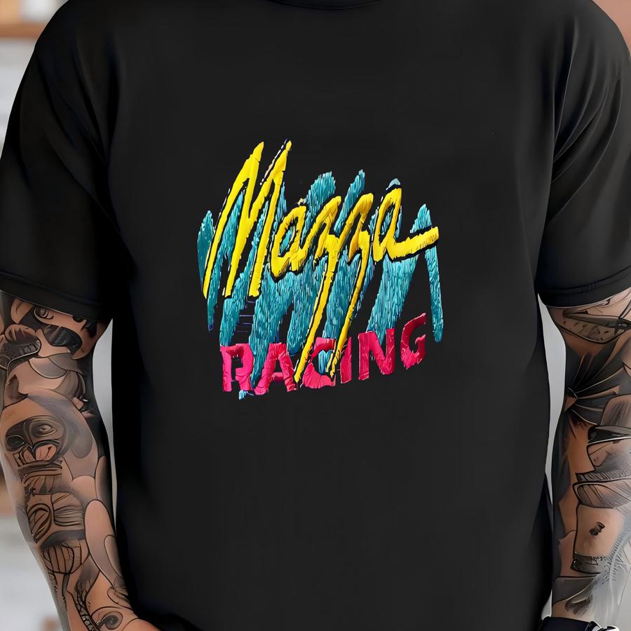 Vintage Mazza Racing Puprle Rope Trucker Hat Mountain Bike Racing 90s Grunge T-shirt