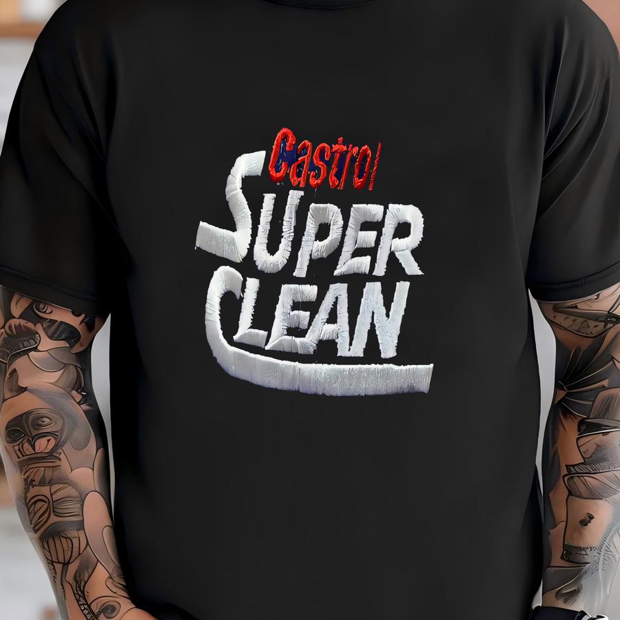 Vintage Purple Castrol Super Clean Promo Hat 80s 90s T-shirt